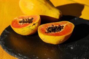 papaya, fruit, halved, cut, vitamins, meal, papaya, papaya, papaya, papaya, papaya